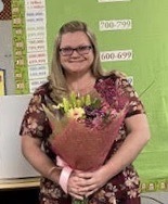 District Teacher of the Year,  Mrs. Amanda Montgomery-Snell.