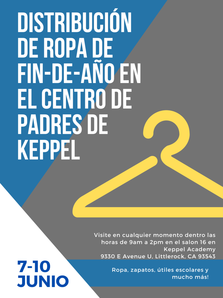Distribucion de Ropa Keppel Parent Center
