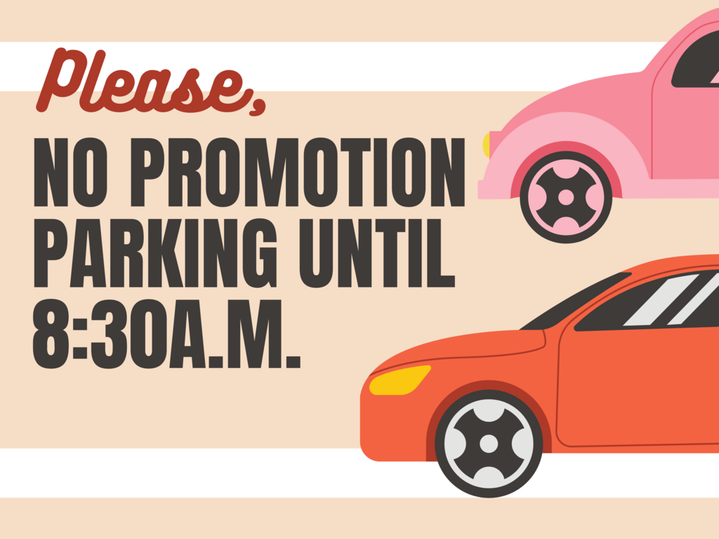 Promotion parking flyer