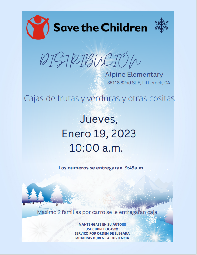 Save the Children Distribution January 19, 2023