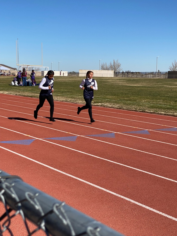 Two runners on track