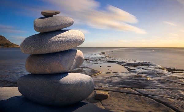 rocks on beach
